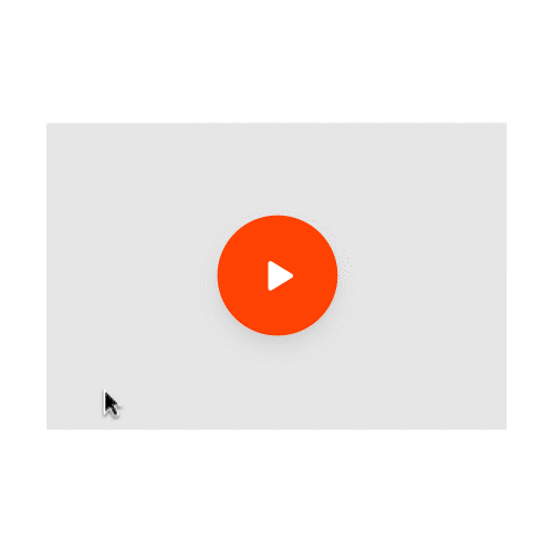 Recommended productive motion: a play button responds to interaction.